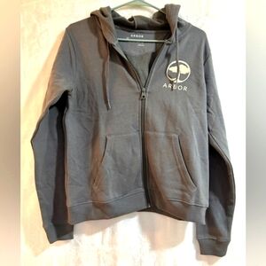 NWT Gray Arbor front zippered Sweatshirt